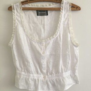 Reformation Luisa Linen Eyelet Top 8